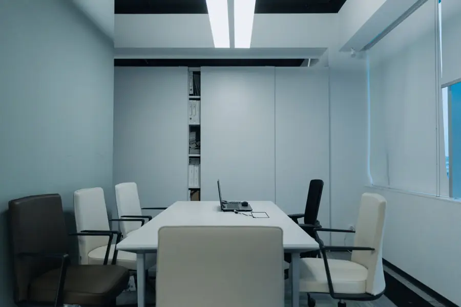 Conference room with carpet and chairs