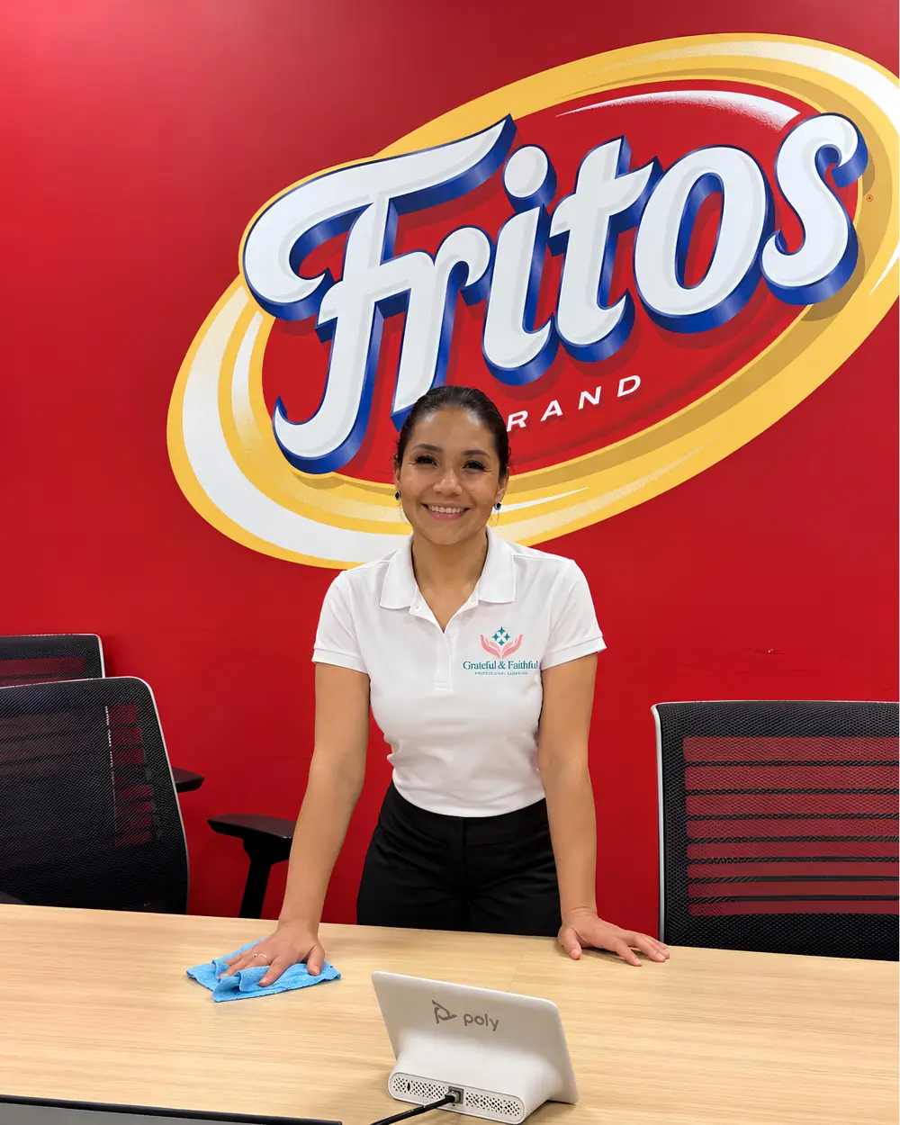 Gaby, founder of Grateful & Faithful Professional Cleaning