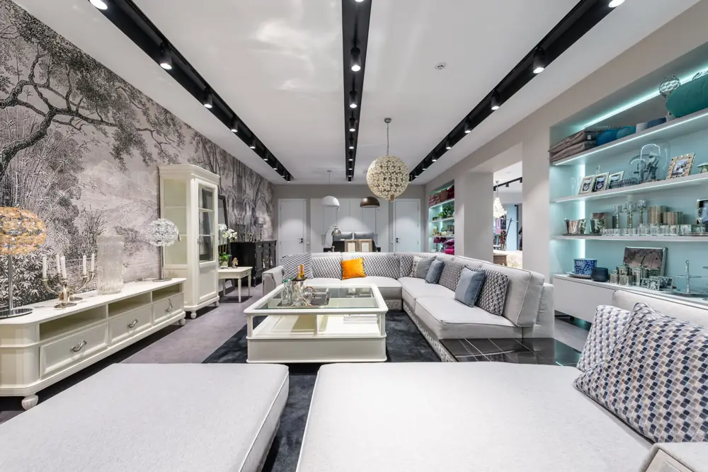 Finished retail showroom ready to open